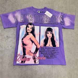 Vale Dreams Vintage-Style Britney Spears Graphic Tee - Purple